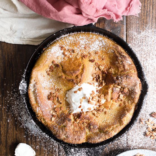 Pumpkin dutch baby cake