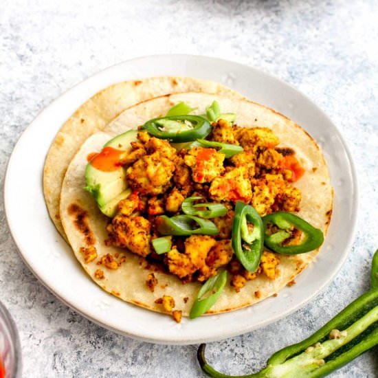 Tofu Scramble Breakfast Tacos