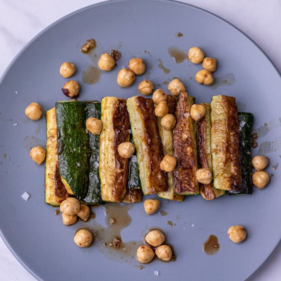 Roasted Zucchini with Balsamic