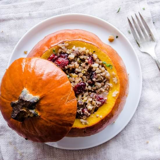 Stuffed Pumpkin (vegan & gf)