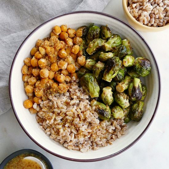 Honey Mustard Brussels Sprouts Bowl