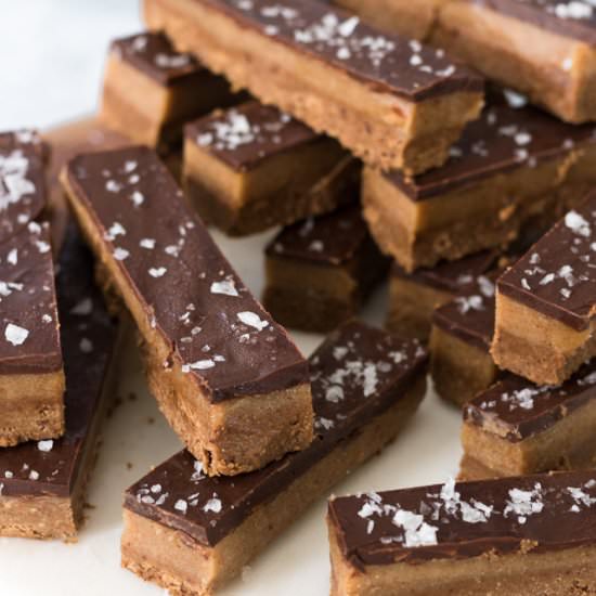 Homemade Chocolate Candy Bars