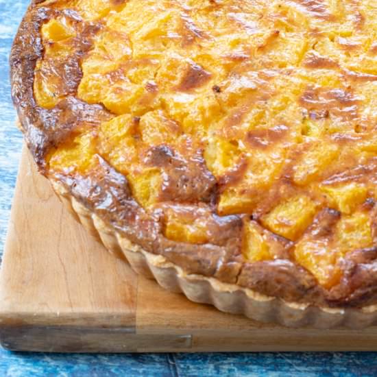 Butternut Squash, Leek, Gruyere Pie