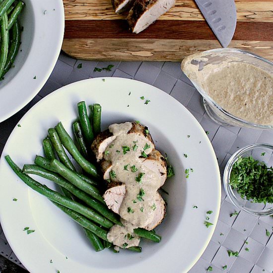 Pork Tenderloin with Mushroom Sauce