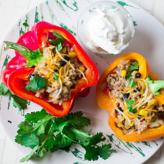 Chicken Fajita Stuffed Peppers