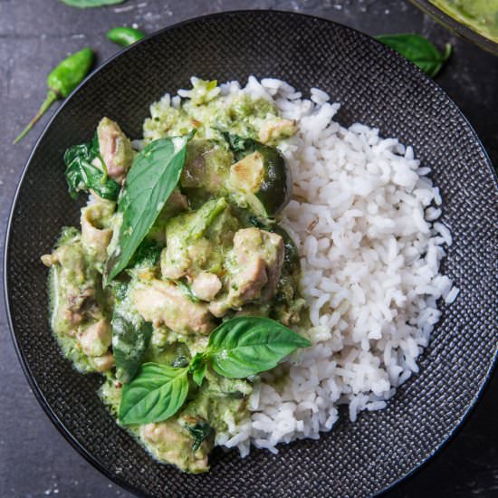 Chicken Green Curry Ala Thailand