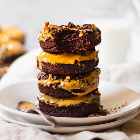 Peanut Butter Chocolate Donuts