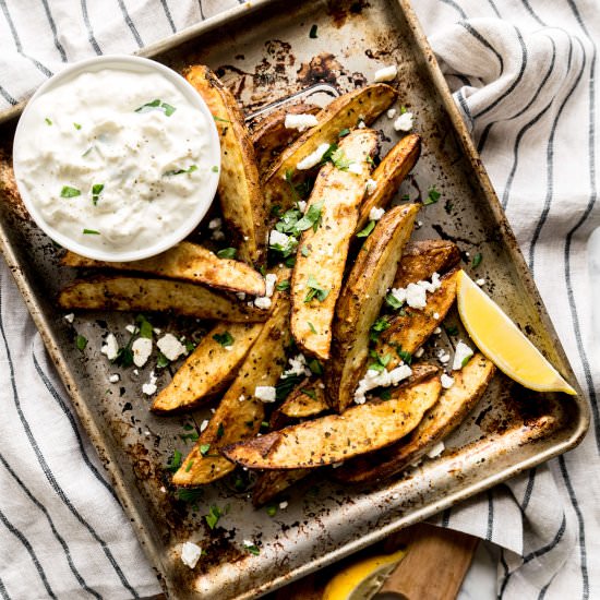 Air Fryer Greek French Fries