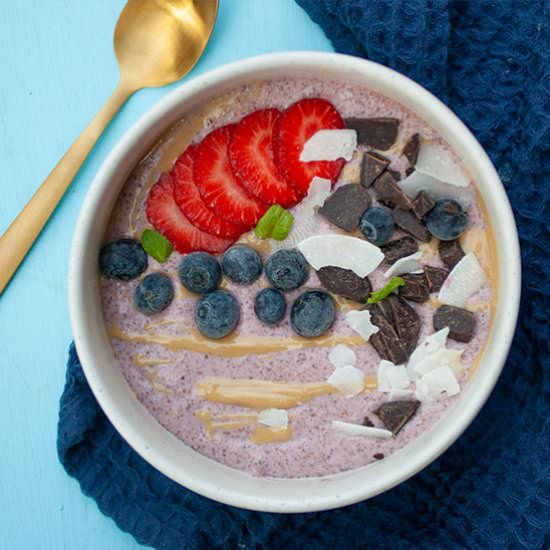 Strawberry and Cream Chia Pudding