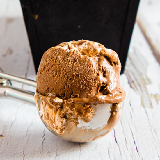 chocolate & marshmallow ice cream