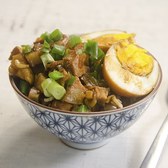 Taiwanese braised pork rice
