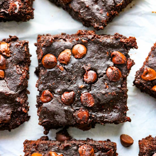Healthy Black Bean Avocado Brownies