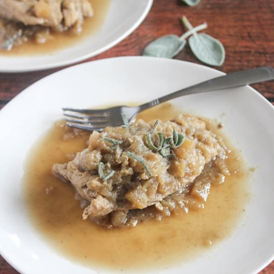 Braised Chicken with Apples