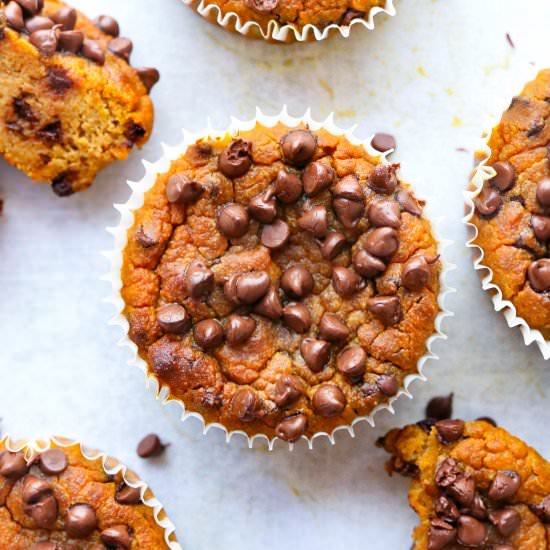 Healthy Pumpkin Protein Muffins