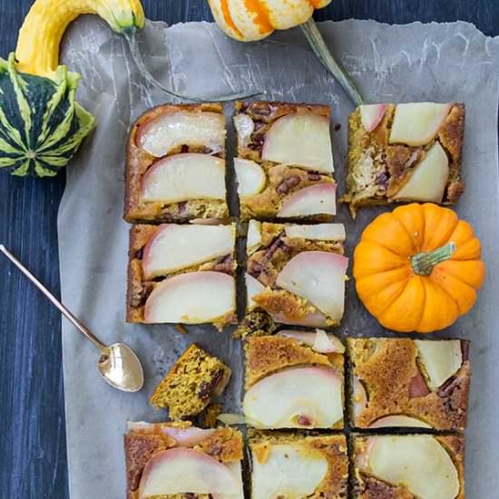 GF Upside Down Apple Pumpkin Cake