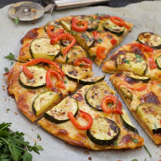 Cauliflower pizza crust – no dairy