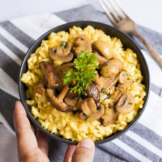 Vegan Mushroom Risotto