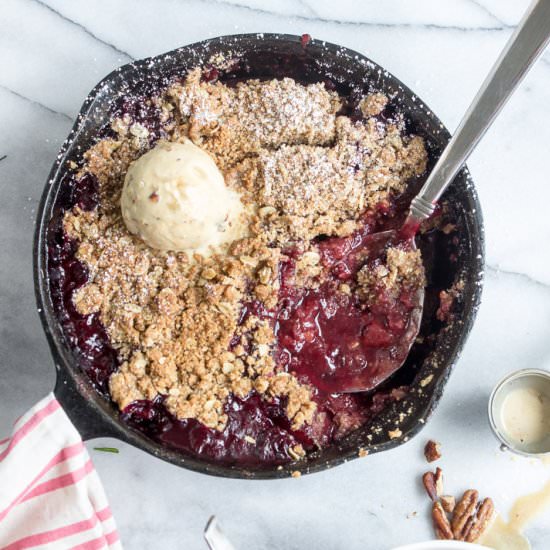 Spiced Plum Crumble