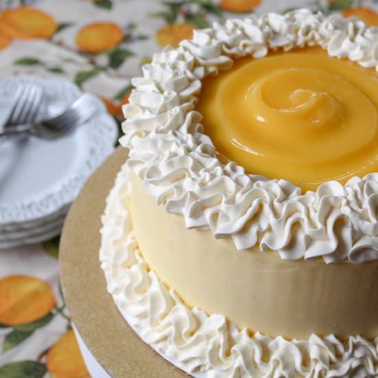 Lemon Curd Cream Cake