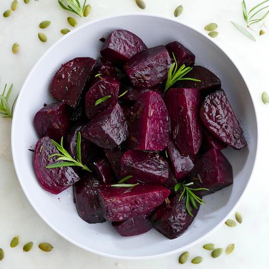 Rosemary Honey Slow Cooker Beets