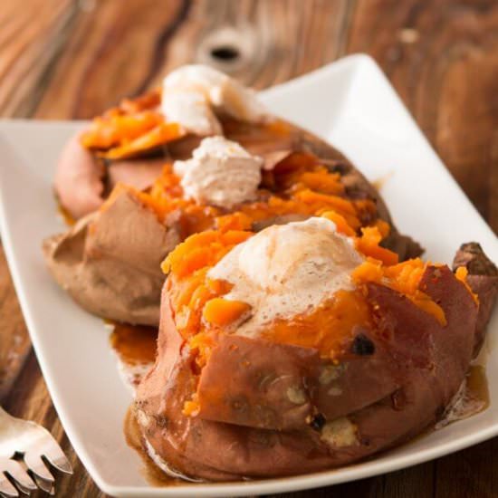 TEXAS ROADHOUSE LOADED SWEET POTATO