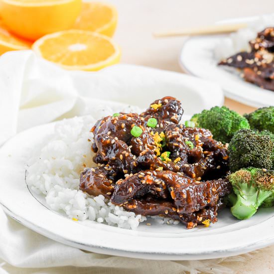 Air Fryer Orange Sesame Beef