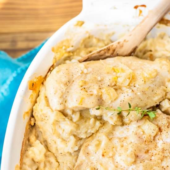 Lemon Thyme Chicken Casserole