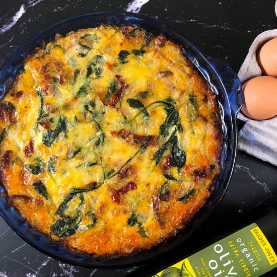 Sun-Dried Tomato and Kale Frittata