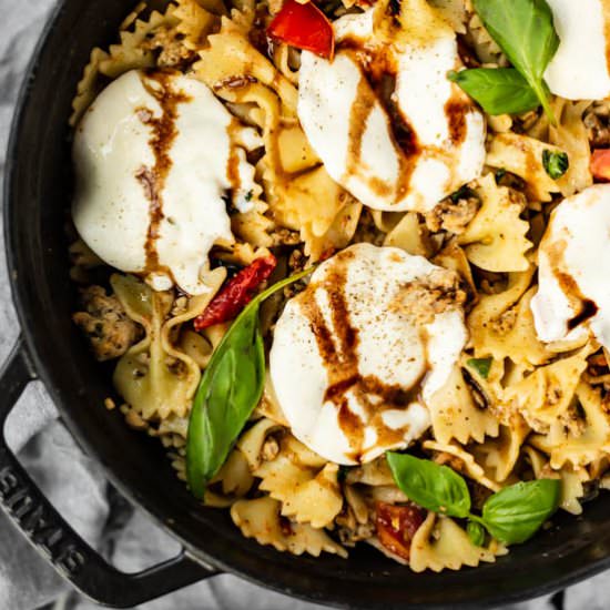 Tomato Basil Chicken Pasta