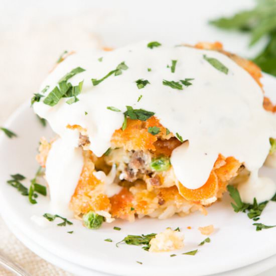 CHEESY GROUND BEEF AND RICE