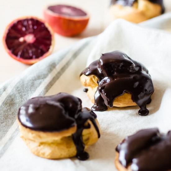 BLOOD ORANGE CREAM PUFFS