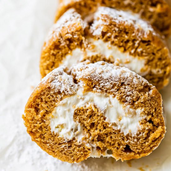 Pumpkin Roll, Lightened Up