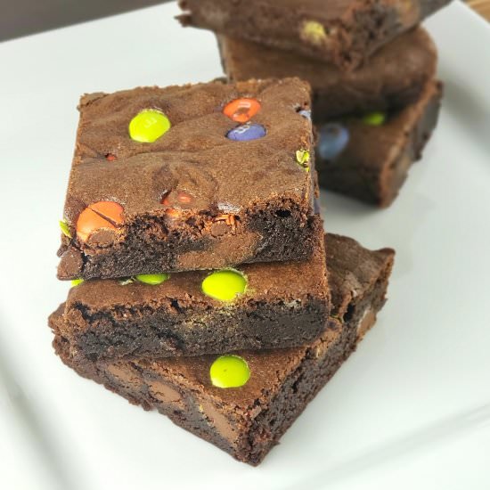 easy m and m brownies