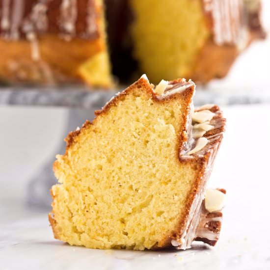 Glazed Orange Almond Bundt Cake