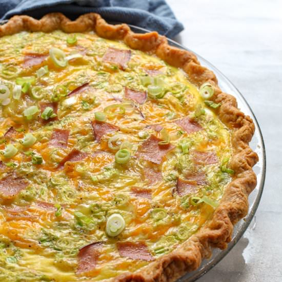 Easy Ham and Cheese Quiche