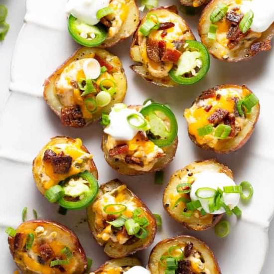 Jalapeno Popper Potato Skins