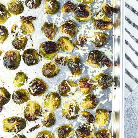 Garlic Roasted Brussels Sprouts