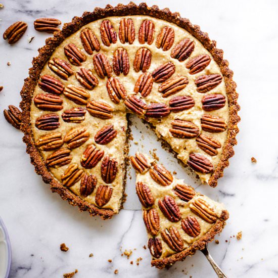 Salted Pecan Pie (vegan & gf)