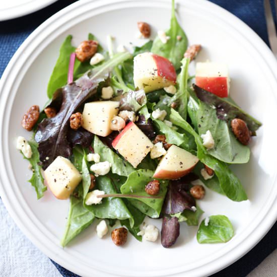 Apple Salad with Candied Pecans
