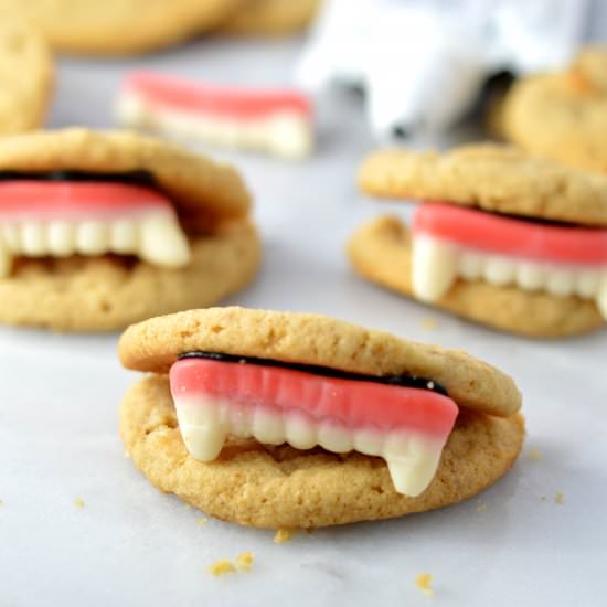 Peanut Butter Vampire Cookies