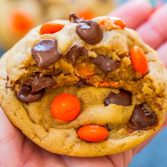 M&M’s Halloween Cookies