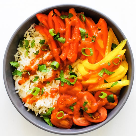 Raw Veggie Enchilada Bowl