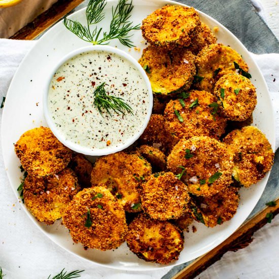 Keto Air Fryer Zucchini Chips