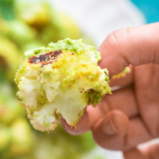 Baked Crispy Cauliflower Poppers