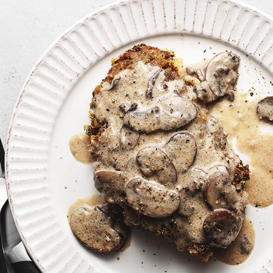 Keto Chicken Fried Steak and Gravy