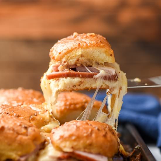 Hawaiian Ham and Swiss Sliders