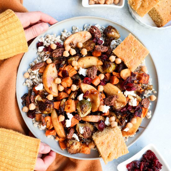 roasted harvest vegetable barley