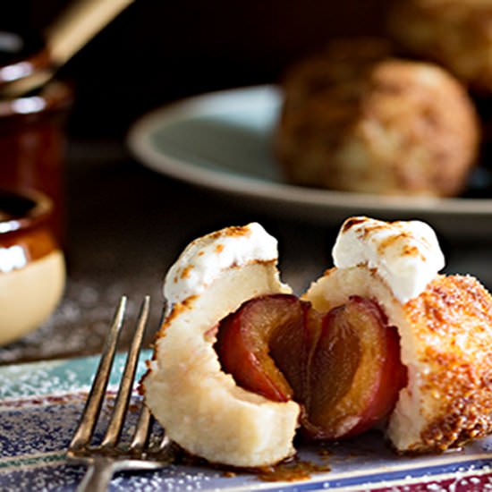 Balkan Potato Plum Dumplings