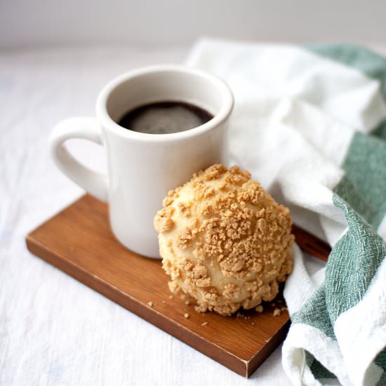 Peanut Streusel Bread, Soboro Bread