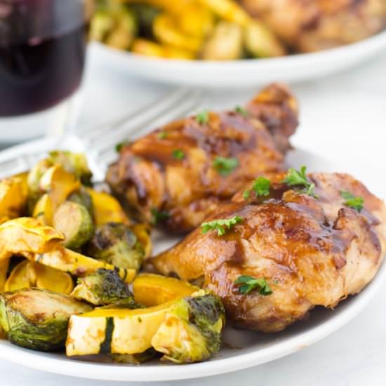Maple Balsamic Glazed Chicken